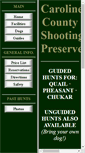 Mobile Screenshot of carolinecountyshootingpreserve.com
